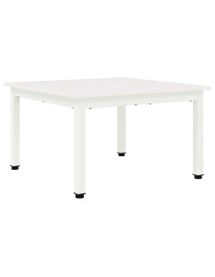 Tavolino da salotto Bianco 60 x 60 x 36 cm Pino massello 2