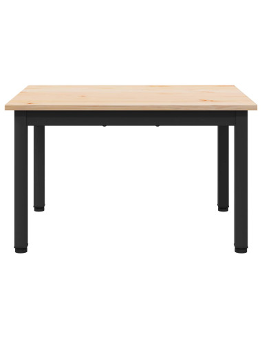 Tavolino da salotto Naturale 60 x 50 x 36 cm Pino massello