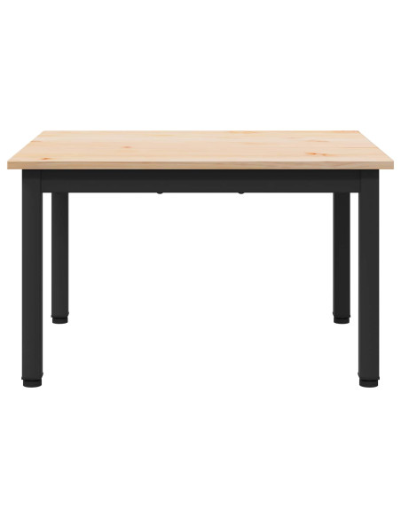 Tavolino da salotto Naturale 60 x 50 x 36 cm Pino massello