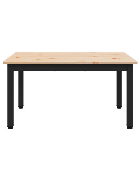 Tavolino da salotto Naturale 60 x 50 x 36 cm Pino massello