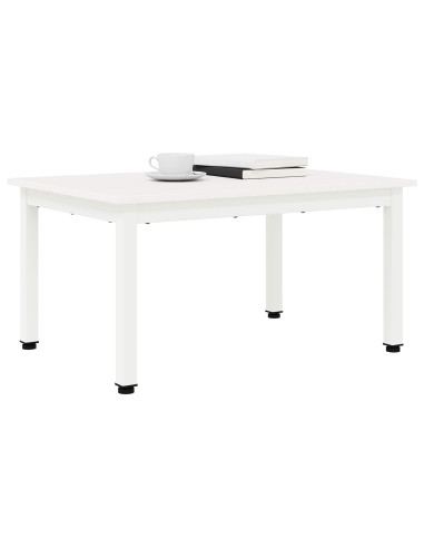 Tavolino da salotto Bianco 70 x 50 x 36 cm Pino massello