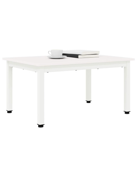 Tavolino da salotto Bianco 70 x 50 x 36 cm Pino massello