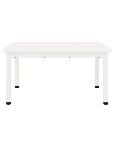 Tavolino da salotto Bianco 70 x 50 x 36 cm Pino massello