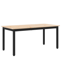 Tavolino da salotto Naturale 100 x 50 x 45 cm Pino massello 2