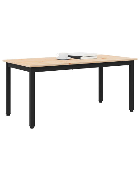 Tavolino da salotto Naturale 100 x 50 x 45 cm Pino massello