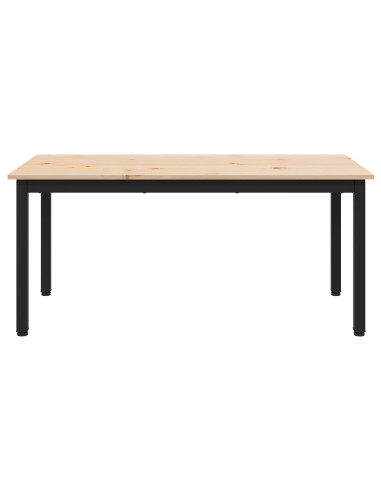 Tavolino da salotto Naturale 100 x 50 x 45 cm Pino massello