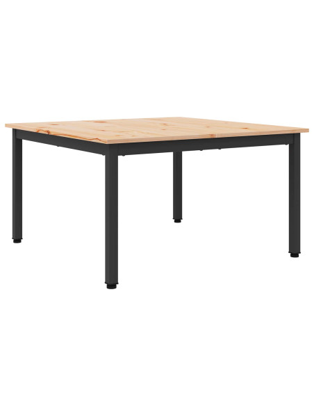 Tavolino da salotto Naturale 80 x 80 x 45 cm Pino massello