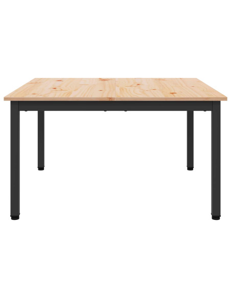 Tavolino da salotto Naturale 80 x 80 x 45 cm Pino massello