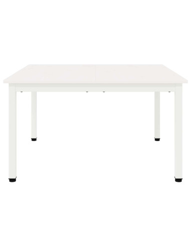 Tavolino da salotto Bianco 80 x 80 x 45 cm Pino massello