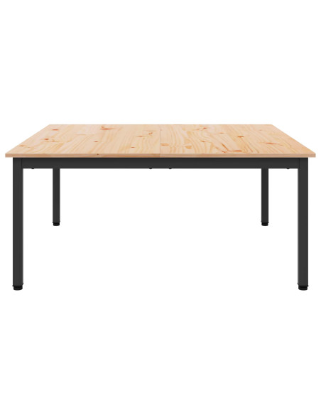 Tavolino da salotto Naturale 100 x 100 x 45 cm Pino massello