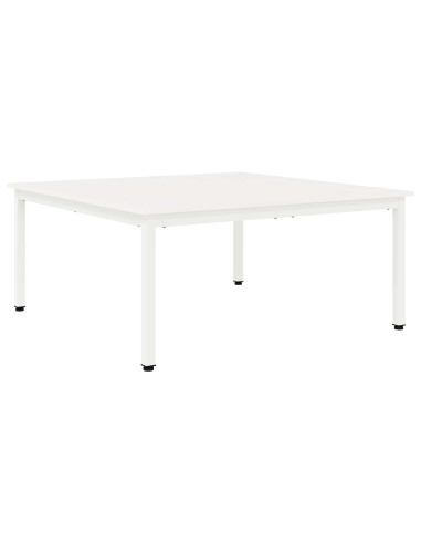 Tavolino da salotto Bianco 100 x 100 x 45 cm Pino massello