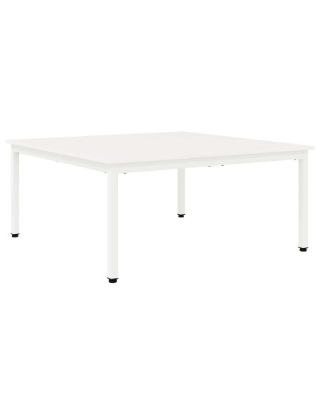 Tavolino da salotto Bianco 100 x 100 x 45 cm Pino massello