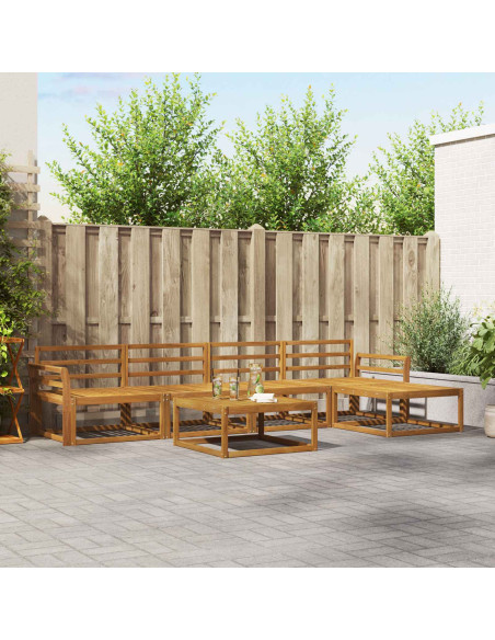 Set di divani da esterno 6 pcs Naturale