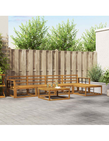 Set di divani da esterno 6 pcs Naturale