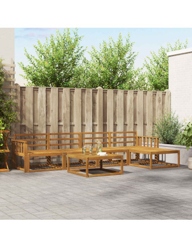 Set di divani da esterno 6 pcs Naturale