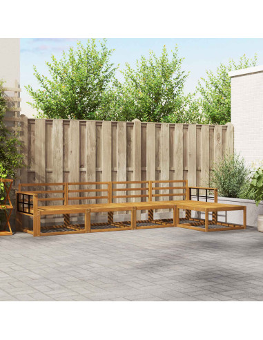 Set di divani da esterno 5 pcs Naturale