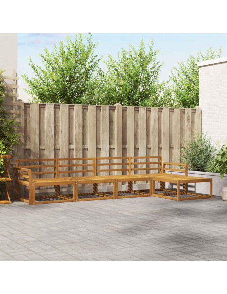 Set di divani da esterno 5 pcs Naturale