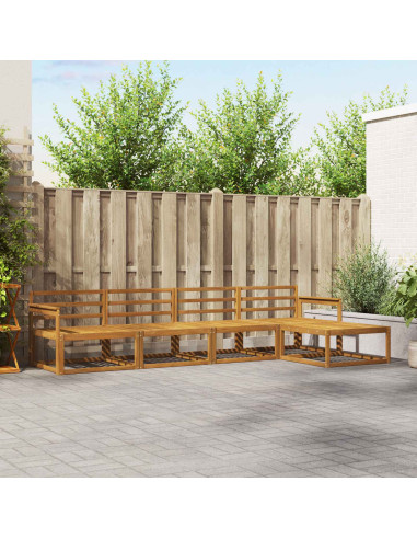 Set di divani da esterno 5 pcs Naturale