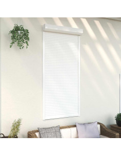 Persiana a rullo Bianco 100 x 210 cm Alluminio e poliuretano