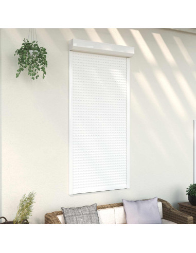 Persiana a rullo Bianco 100 x 210 cm Alluminio e poliuretano