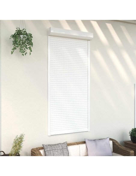 Persiana a rullo Bianco 100 x 210 cm Alluminio e poliuretano