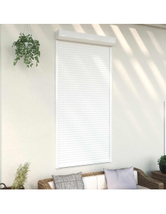 Persiana a rullo Bianco 110 x 220 cm Alluminio e poliuretano