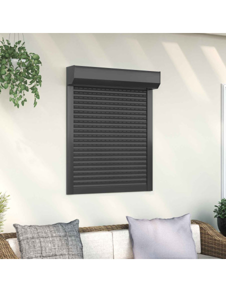 Persiana a rullo Antracite 70 x 100 cm Alluminio e poliuretano