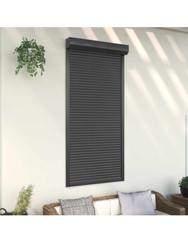 Persiana a rullo Antracite 100 x 210 cm Alluminio e poliuretano