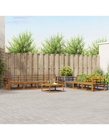 Set di divani da esterno 8 pcs Naturale