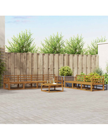 Set di divani da esterno 8 pcs Naturale