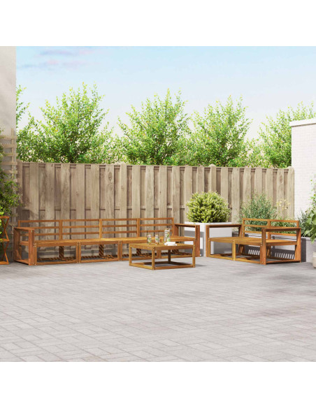 Set di divani da esterno 7 pcs Naturale