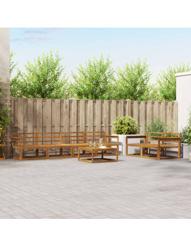 Set di divani da esterno 7 pcs Naturale