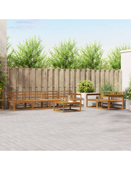 Set di divani da esterno 7 pcs Naturale