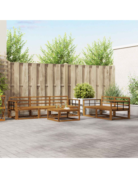 Set di divani da esterno 6 pcs Naturale