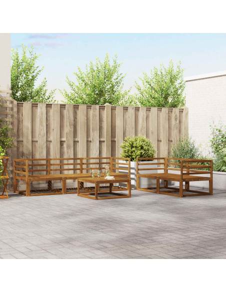 Set di divani da esterno 6 pcs Naturale