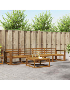 Set di divani da esterno 5 pcs Naturale