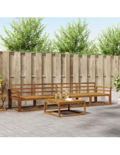 Set di divani da esterno 5 pcs Naturale