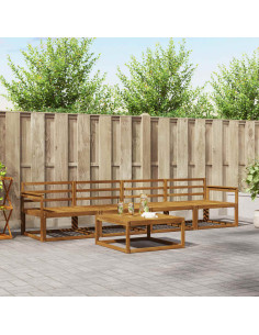 Set di divani da esterno 5 pcs Naturale