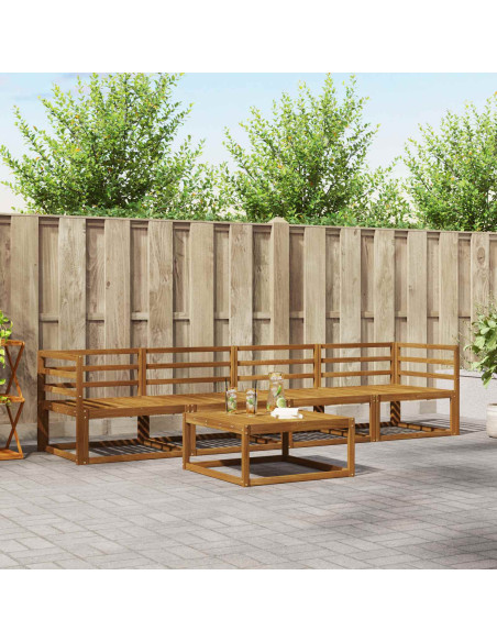 Set di divani da esterno 5 pcs Naturale