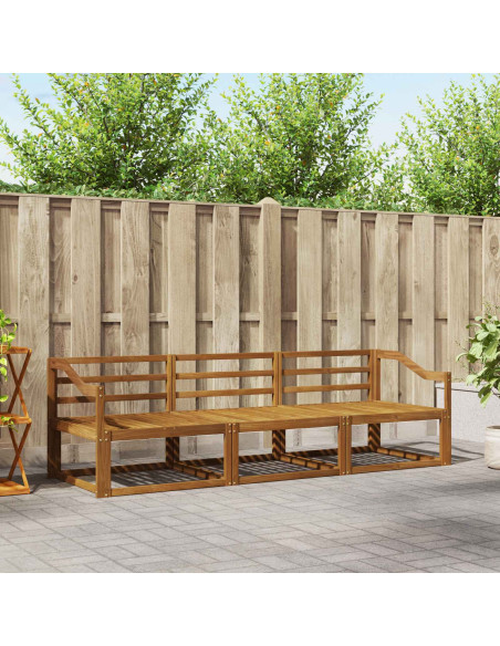 Set di divani da esterno 3 pcs Naturale