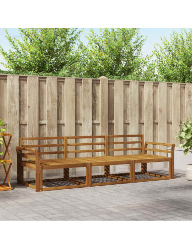 Set di divani da esterno 3 pcs Naturale