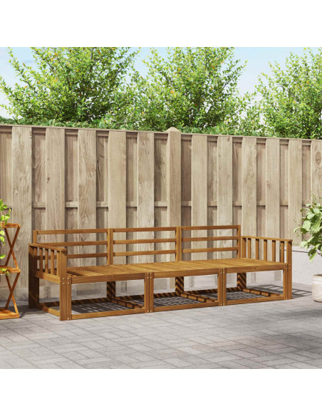 Set di divani da esterno 3 pcs Naturale