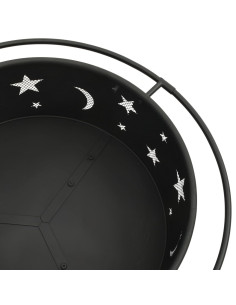 Braciere con Attizzatoio 76 cm XXL in Acciaio