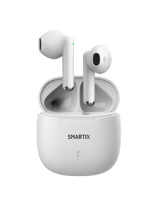 AURICOLARI ATLANTIS SMARTIX TWS SM60-FI9-W BT v5.3 custodia con funzione di ricarica include battery bank da 300mA Bianco