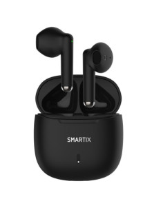 AURICOLARI ATLANTIS SMARTIX TWS SM60-FI9-B BT v5.3 custodia con funzione di ricarica include battery bank da 300mA Nero