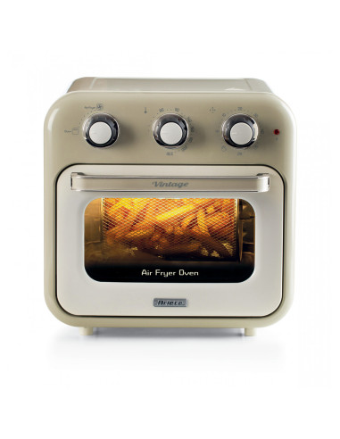 FRIGGITRICE AD ARIA + FORNO 16LITRI SERIE VINTAGE BEIGE