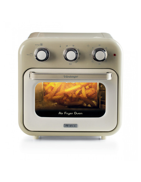 FRIGGITRICE AD ARIA + FORNO 16LITRI SERIE VINTAGE BEIGE