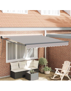 Tenda da Sole Grigio chiaro 300 x 250 x 165 cm Poliestere