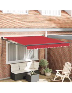 Tenda da Sole Rosso 300 x 250 x 165 cm Poliestere