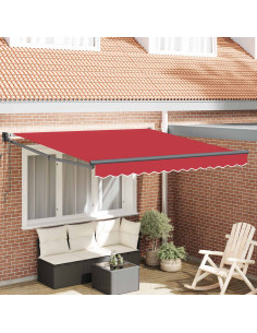 Tenda da Sole Rosso 300 x 250 x 165 cm Poliestere